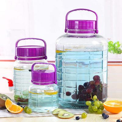 泡酒玻璃瓶5斤酒泡存儲腌制缸罐釀儲存容器食品瓶儲物罐蜂蜜瓶壇